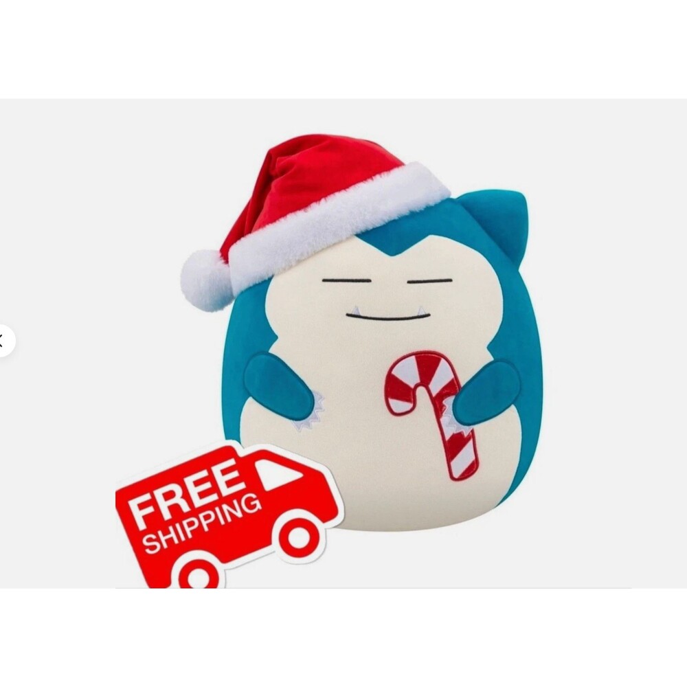 NEW Pokémon Squishmallows Snorlax 14" Holiday Plush Target Exclusive Christmas